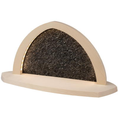 Seiffener Volkskunst LED-Gesteinsbogen Breite 40 cm, natur, leer ohne Bestückung zum Selbstbestücken USB-C