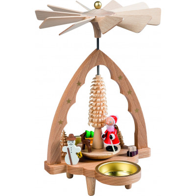Teelichtpyramide Nikolaus