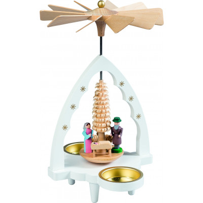 Teelichtpyramide Christi Geburt