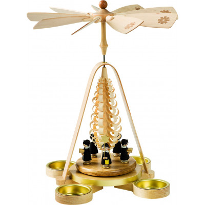 Teelichtpyramide mit Kurrende