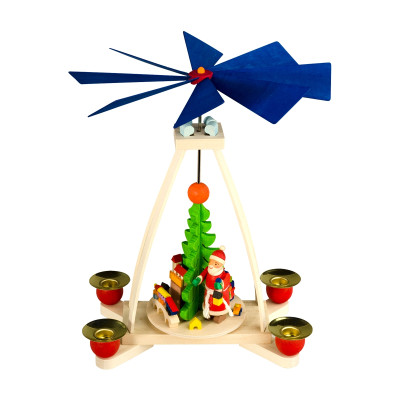 Tischpyramide mit Weihnachtsmann - Auslaufartikel