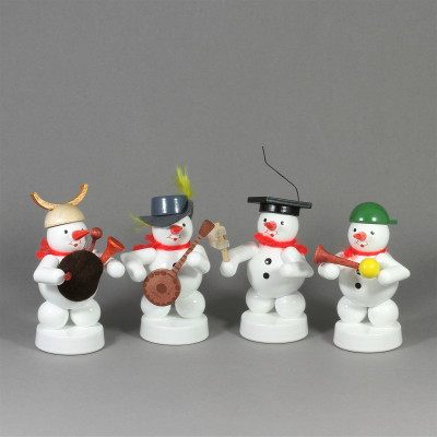 Schneemannkapelle Banjo, Dudelsack, Rassel, Hupe