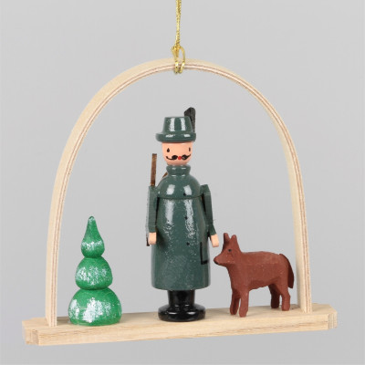 Baumbehang Jäger mit Hund