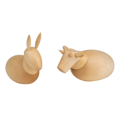 Schalling Krippenfiguren Ochse & Esel, natur