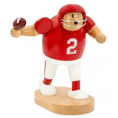 Räuchermännchen Footballspieler rot