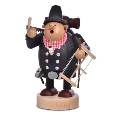 KWO Räuchermännchen Zimmermann mit Säge