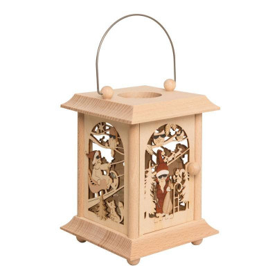 Erzgebirgische Tischlaterne Nikolaus
