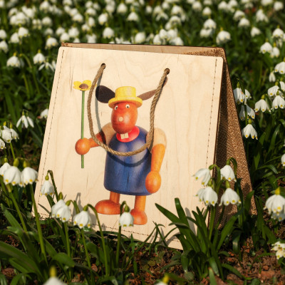 Holztasche Tragetasche mit Torsten Martin Osterhase