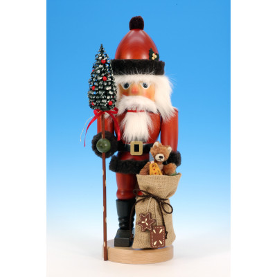 Ulbricht Nussknacker "Weihnachtsmann mit Teddy