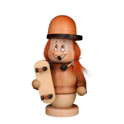 Räuchermännchen Miniwichtel Skaterin - Auslaufartikel