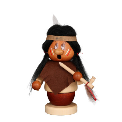 Räuchermännchen Miniwichtel Indianerfrau Kleiner Adler