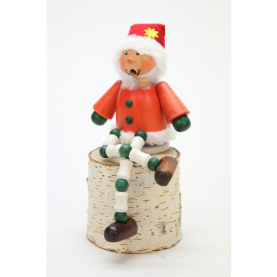 Räuchermännchen Schlingel Weihnachtsmann Schlenkerbein - Auslaufartikel
