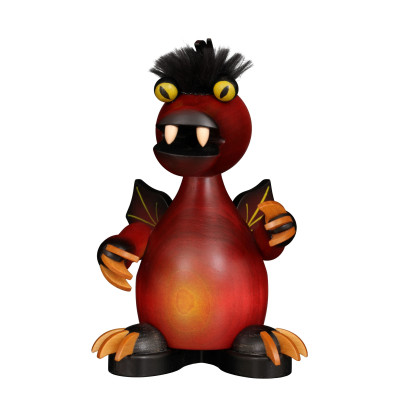 Räuchermännchen Drache rot