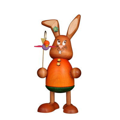 Osterhase Hasenmädchen mit Vögelchen