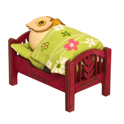Mini Eule im Bett - Auslaufartikel