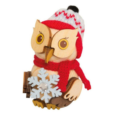 Mini Eule mit Schneekristall