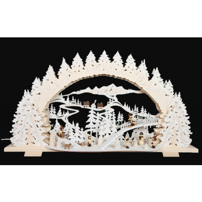 3D-Mehrschicht-Schwibbogen Rodeln auf dem Ziegenberg, 70 cm