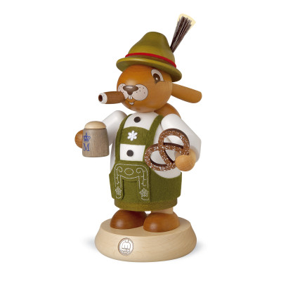 Räucherhase Bayer farbig, groß