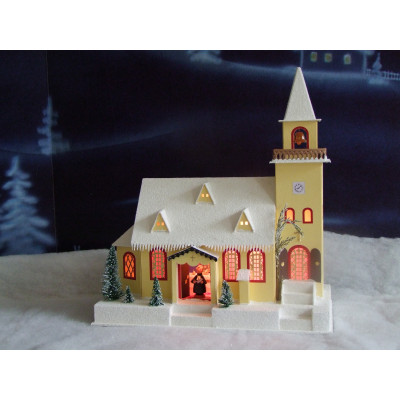 Lichterhaus Alte Kirche - Achtung, abweichende Abb. - tats. Fassade dunkelbraun mit blauer Fensterlaibung