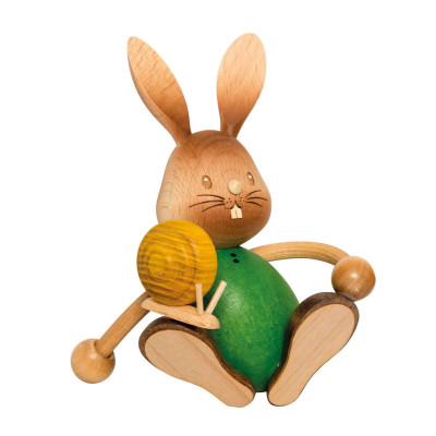 Hase Stupsi mit Schnecke