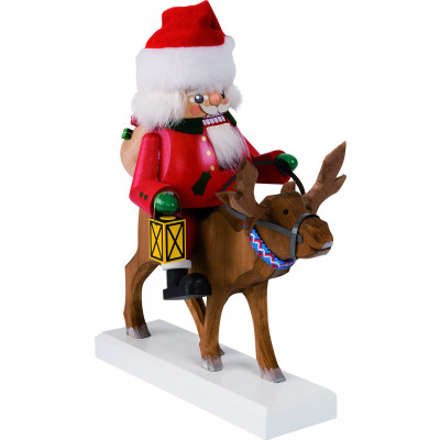 Nussknacker Santa auf Rentier
