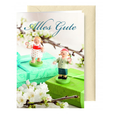 Grußkarte Geburtstag mit Briefumschlag