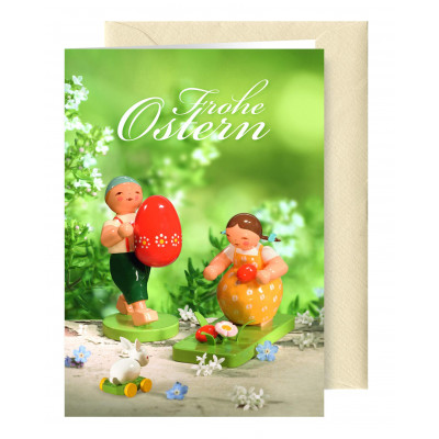 Grußkarte Ostern mit Briefumschlag