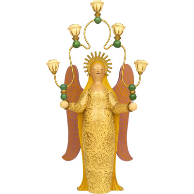 Engel mit Lichterbogen - 35,5 cm