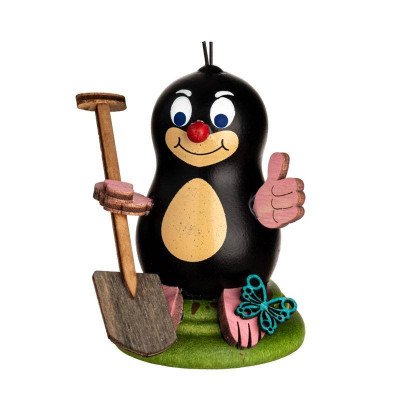 Maulwurf Paul mit Spaten