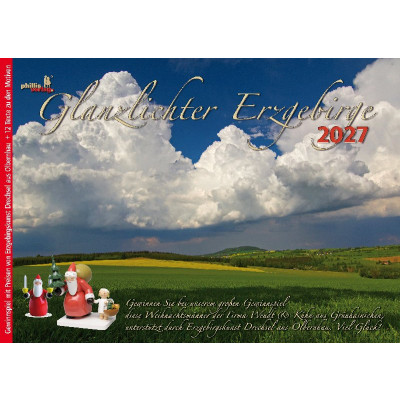 Kalender 2027 Glanzlichter Erzgebirge mit Gewinnspiel