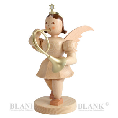 Kurzrockengel mittelgroß mit Waldhorn, 22 cm