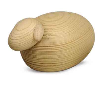 Große Weihnachtskrippe Schaf, natur, einzeln