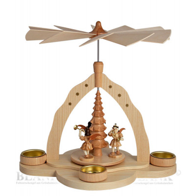Teelichtpyramide natur
