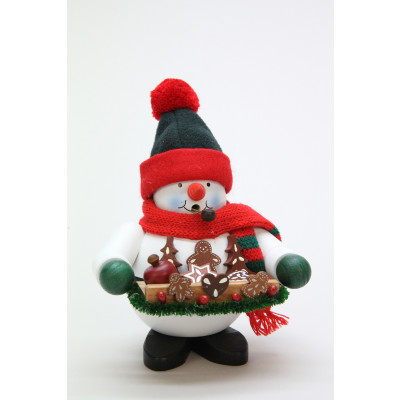 Räuchermännchen Schneemann mit Lebkuchen