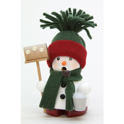 Räuchermännchen Schneemann grün