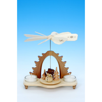 Pyramide Schneemann natur