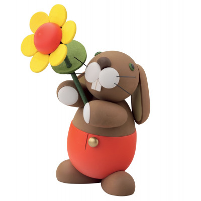 Hosen Hase Hugo mit Sonnenblume