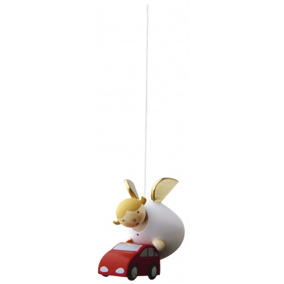 Schutzengel mit Auto schwebend