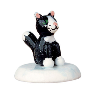Winterkinder Katze schwarz