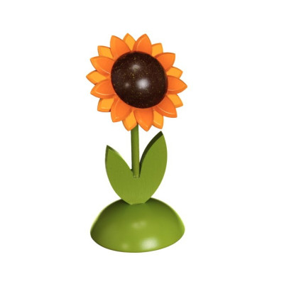 Sonnenblume Sockel farbig, 1 Stück