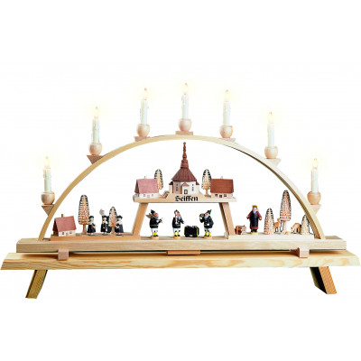 Schwibbogen Original Seiffener Kirchdorf
