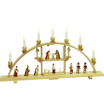 Schwibbogen Christi Geburt natur