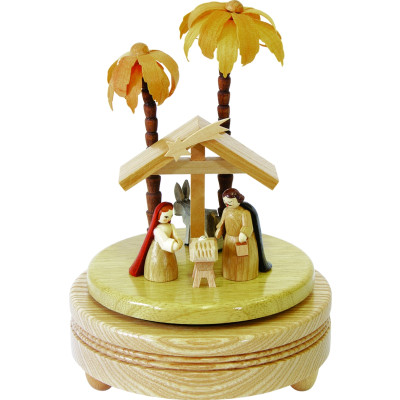 Spieldose Christi Geburt hell