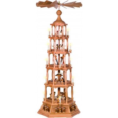 Pyramide Christi Geburt, 5-stöckig, elektrisch