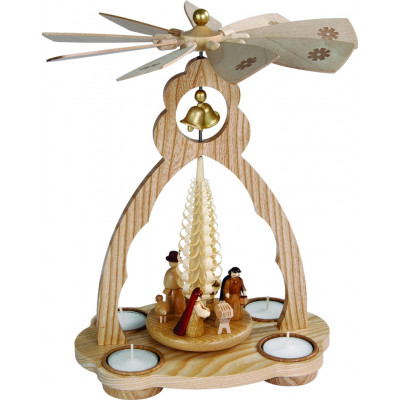 Glockenpyramide für Teelichte, Christi Geburt