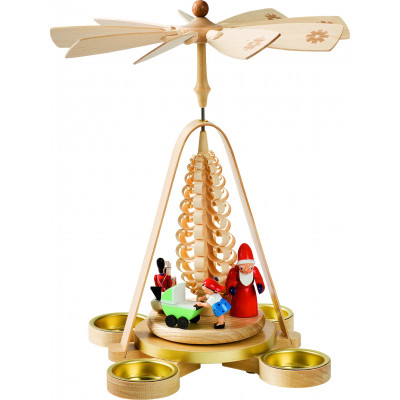 Teelichtpyramide Bescherung