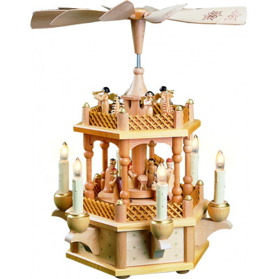 Pyramide Christi Geburt 1-stöckig, elektrisch