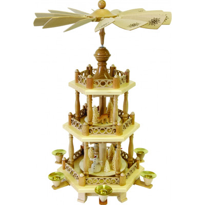 Pyramide 2-stöckig Barockzaun, Schneemänner