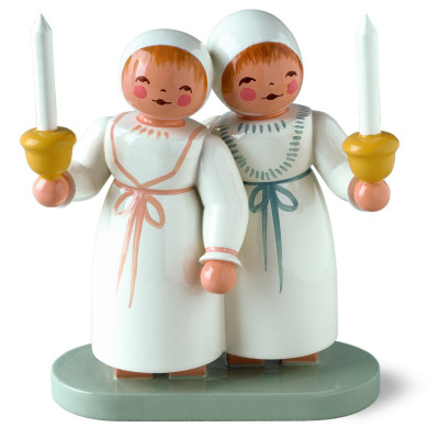 Zwillingspärchen im Taufkleid - Auslaufartikel