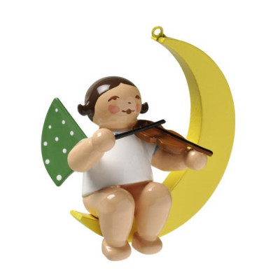 Engel mit Geige im Mond, klein